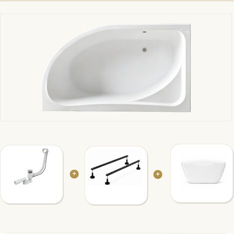 Baignoire CALMA 140x90 droite sans tablier + RT (1/5)
