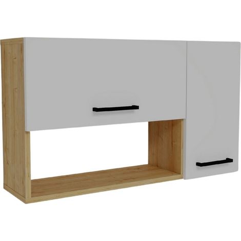 Anrichte aus Holz "Akasya" - 90 x 24 x 52 cm - Weiß