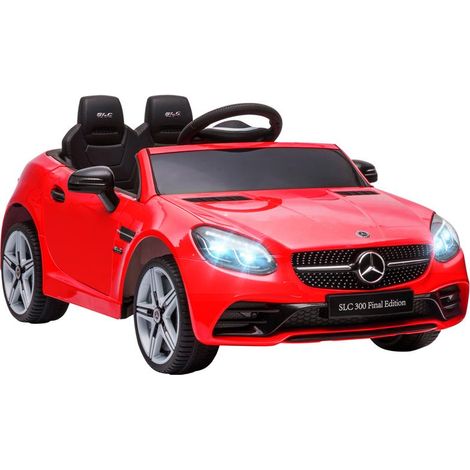MACCHINA ELETTRICA PER BAMBINI LICENZA MERCEDES SLC 300 CON TELECOMANDO. IN PP E METALLO. 107X62.5X44 CM. ROSSO (1/5)