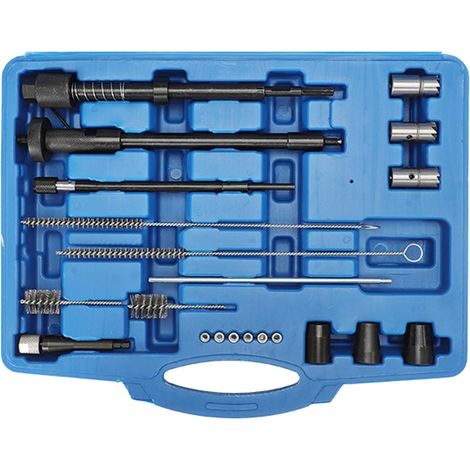 Kit de limpieza de asientos de inyectores de bujías incandescentes y kit de herramientas de limpieza de cortadores de inyectores (1/5)