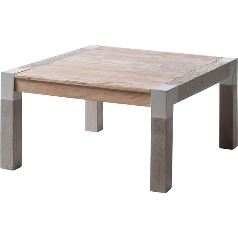 Couchtisch Akazie 85x85x45 beige lackiert Amsterdam 119