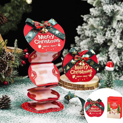 Porte-Argent De Noël - Boîte À Surprises Avec 6 Fentes - Pour Billets De Banque Ou Cartes Cadeaux - En Papier Épais - Lot De 1 (1/5)