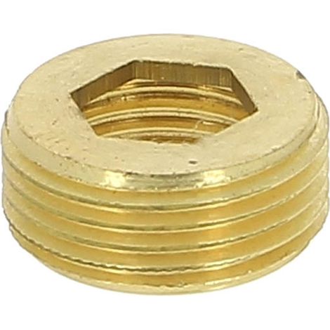 Réduction laiton ronde à butée Mâle 1" Femelle 1/2"