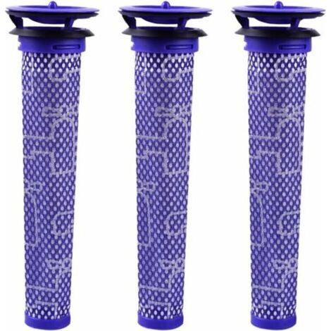 Filtre pour Dyson V8 V7 V6 DC62 Aspirateur ,GU.B/bon Filtre Mélange de Matériaux Standard Bleue, Lot de 3 (1/5)