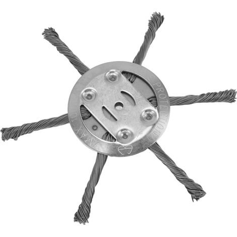 Tête de coupe-bordures en fil d'acier, 6 lames, accessoire pour tondeuse à gazon, 150 mm, diamètre intérieur 5,5 mm