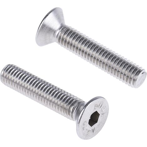 Vis à six pans creux, M8 x 40mm, tête Vis fraisée à tête creuse hexagonale, en Acier Inoxydable ( Prix pour Boîte de 25 ) (1/3)