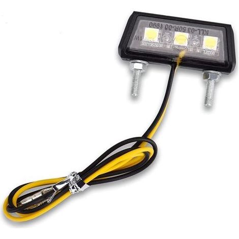 TAISHENGDA – Universelle LED-Motorradkennzeichenleuchte, 12 V, Mini-Mikro-Kennzeichenleuchte, Motorradbeleuchtung (1/5)