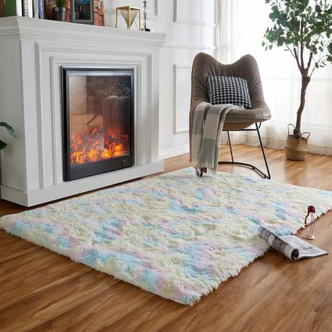 Teppich Regenbogen Hochflor waschbar 120&xD7160 cm Regenbogen (1/5)