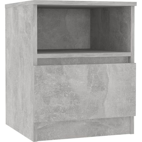 Maison Exclusive - Comodino Grigio Cemento 40x40x50 cm in Legno Multistrato