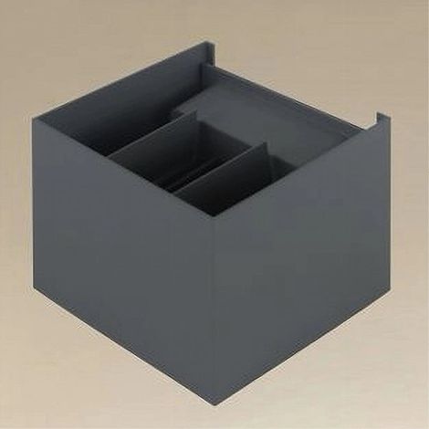 TrAdE Shop Traesio - Applique Led A Cubo 12 Watt Lampada Quadrata Grigio Da Parete Interno Ip20 00762 - (1/3)