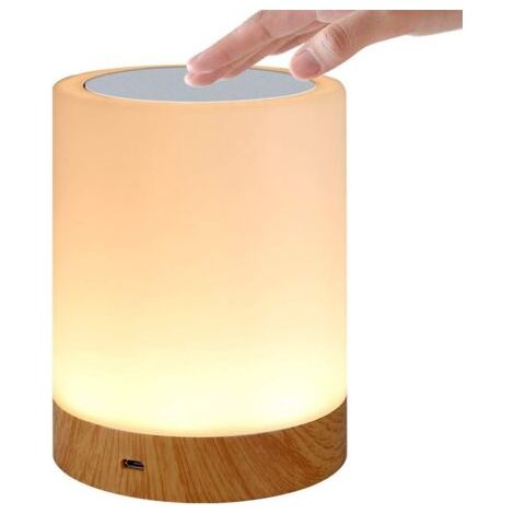 Nachtlicht, mehrfarbige LED-Touchleuchte, USB-aufladbare Fernbedienung, tragbare Leuchte für Zuhause, Schlafzimmer und Wohnzimmer