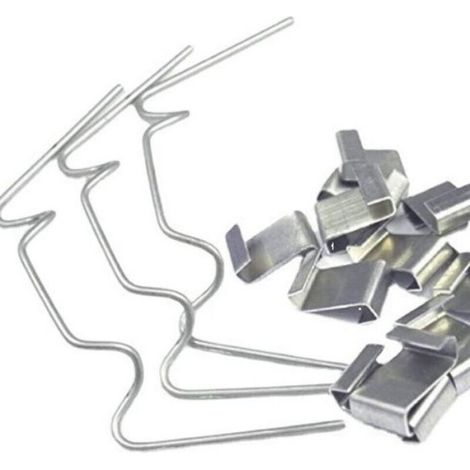 100Pcs Clips de Vitrage pour Serre Inclure 50Type W Serre Pinces en Acier Inoxydable et 50 Clips de Type Z pour Vitre de Serre (1/4)
