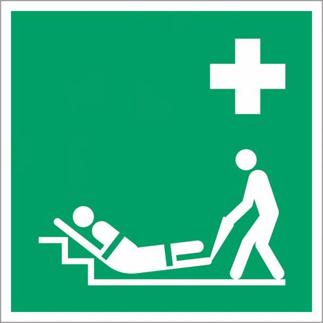 Pannello adesivo ISO 7010 "Materassino di evacuazione" - E067
