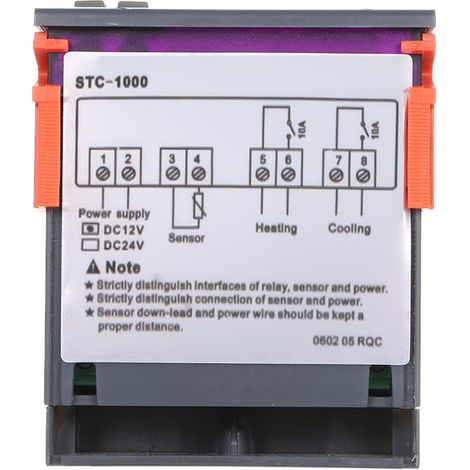Eosnow STC-1000 Digitaler Temperaturregler Heizung Kühlung Celsius-Thermostat mit Sensor