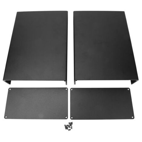 Boîtier électronique de boîtier de refroidissement en aluminium de type divisé pour carte de circuit imprimé GPRS 80x160x220mm pour boîtier en aluminium dissipant la chaleur de produits électroniques, (1/4)
