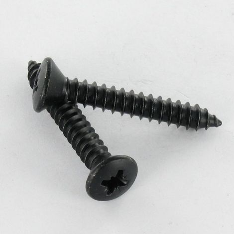 Vis tôle Tête fraisée bombée TFB Pozi 4.8X22 Acier zingué noir-10 pièces