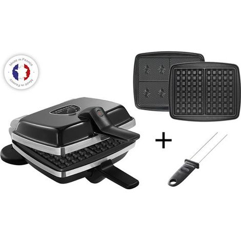 croque-waffle-wafer 2 platos 1000w negro - 039224 - Lagrange - (1/5)