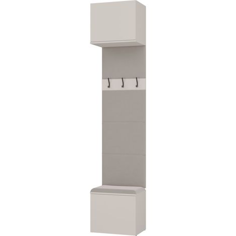 Armoire 238 cm, 2 portes, Cachemire / Beige, 238 x 35 x 50 cm (1/5)