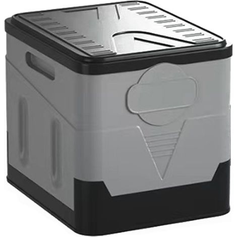 Organizador plegable 3 en 1 para maletero de coche, con capacidad para 150 kg, con tapa, cubo portátil y taburete de camping para viajes. (1/5)
