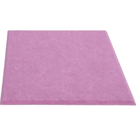 6 panneaux d'absorption acoustique épais réduisant la réverbération, rembourrage insonorisant absorbant (violet) (1/5)