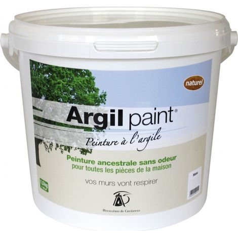 Argil Paint - Peinture à l'argile blanc - Houillères de Cruéjouls Seau de 1,5Kg
