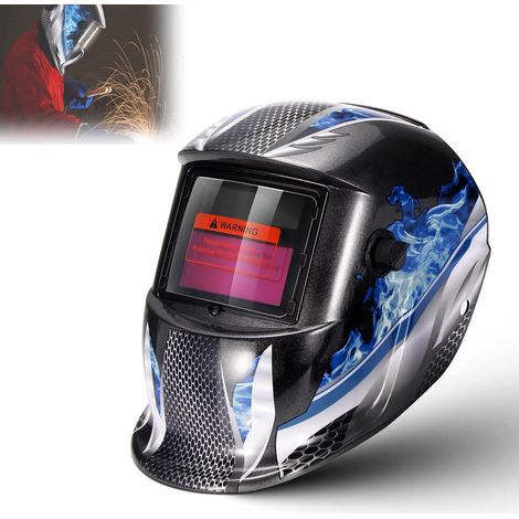 Casco per saldatura automatico Careta, casco per saldatura a colori reali con oscuramento e protezione fotoelettrica, cappuccio sensibile per la maggior parte (1/5)