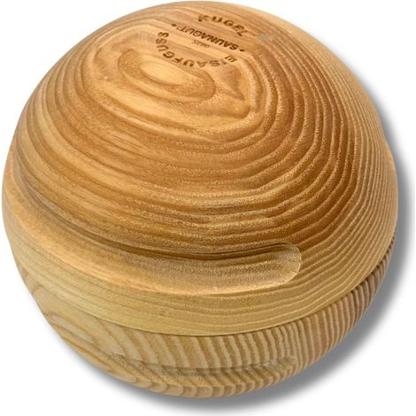 Eisaufguss-Kugel aus Eschenholz (1/5)