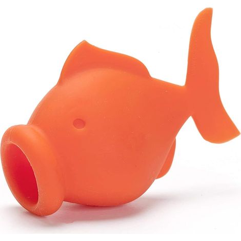 Séparateur d'œuf en silicone épaissi poisson rouge dispositif d'aspiration des œufs de blanc d'œuf de gâteau outil de cuisine gadget outil de cuisson outil de cuisson extracteur d'œuf (1/4)
