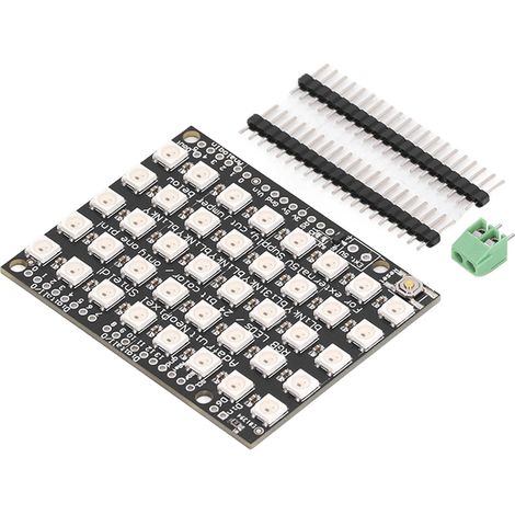 WS2812B 5050 RGB adressierbarer LED-Streifen, 5x8, 40 Pixel, 5V Lichtentwicklungsmodul, integrierte Steuerplatine (1/5)