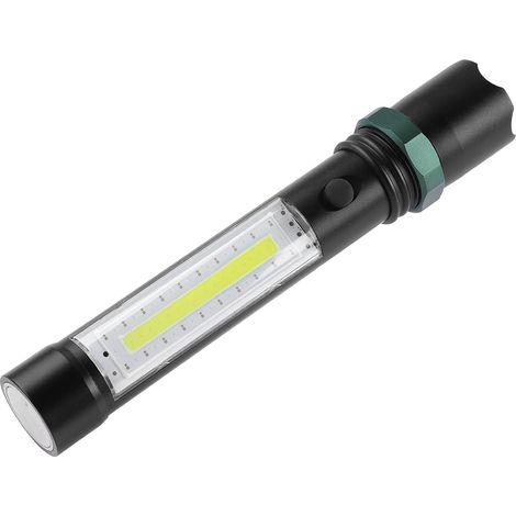 Lampe torche LED puissante avec voyants clignotants, rechargeable pour la chasse en extérieur (1/5)