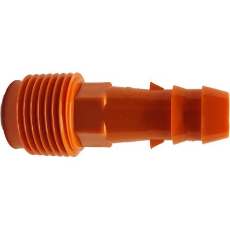 Enlace Estriado 16mm a Rosca Macho Dawn 16mm x 3/4" (1/4)
