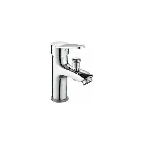 FLITI Single Hole Mixer Tap, Chrome-Plated Brass Bathroom Basin Faucet, Silver (1/5)