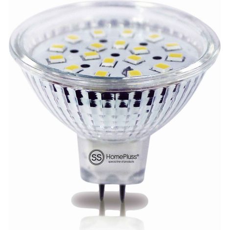 Ampoule led spot mr16 4,6w blanc chaud