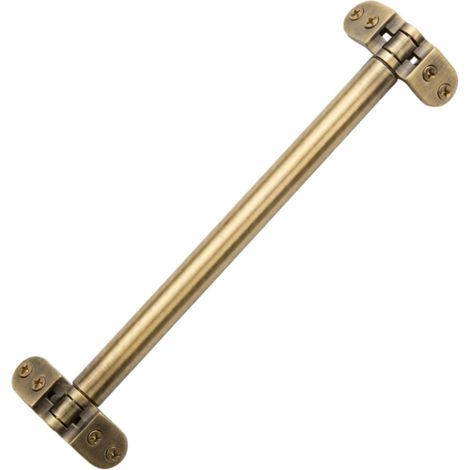 Bisagra Movi Corner tubular 70 cm para mueble rincón cocina Bisagra rinconera doble puerta acero Cuero/Bronce Brillante (1/5)