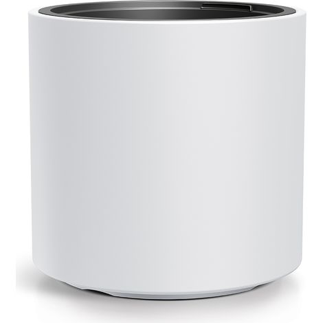 Vaso da fiori rotondo HEOS DBHER400 con inserto  Bianco