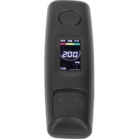 Éthylotest portable noir professionnel sans contact haute précision, rechargeable avec écran numérique LCD (1/5)