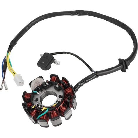 Tbest 11-polige Magneto-Statorspulen, Hochleistungs- und langlebiger Zündgenerator für GY6 15 Tank JONWAY WOLF SUNL Rollermotoren.