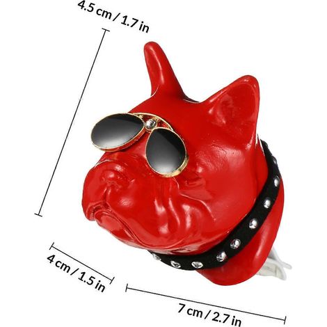 Diffuseur d'air pour voiture Aroma Clip en forme de chien (lot de 2) compatible avec les bouches d'aération. (1/4)