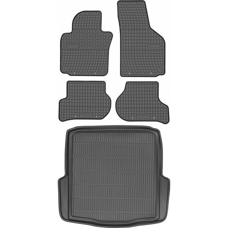 SET di tappetini in gomma per auto e tappetino per bagagliaio per Skoda Octavia II Kombi dal 2009 al 2013 (1/5)