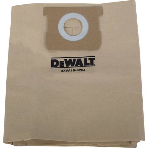 Set di 3 sacchetti di carta FSC da 20L DEWALT per aspirapolvere R 101262 DXV20P (1/4)