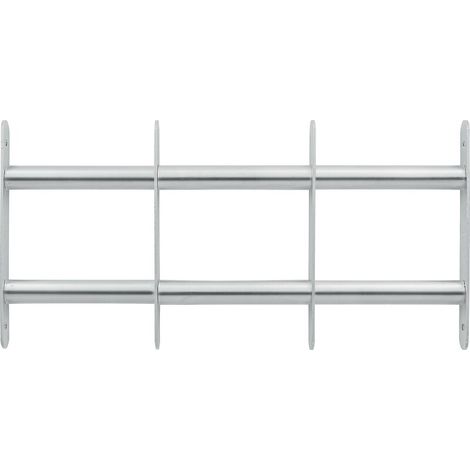 Grille anti-effraction pour châssis et soupirail en acier zingué hauteur 300 mm ajustable en largeur de 700 à 1050 mm - ABUS