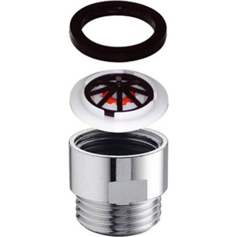 Raccordo in ottone per doccia-soffione con limitatore 8 lt/min (1/3)