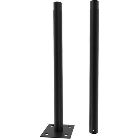 V-TAC Palo da giardino altezza 3m Diametro 70-75 IP65 Colore Nero