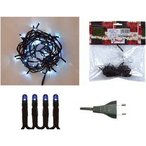 1BL LUCCIOLINE LINEARI PER INTERNO LUCI BLU - 20 luci - lamp.12V - mt.2,60