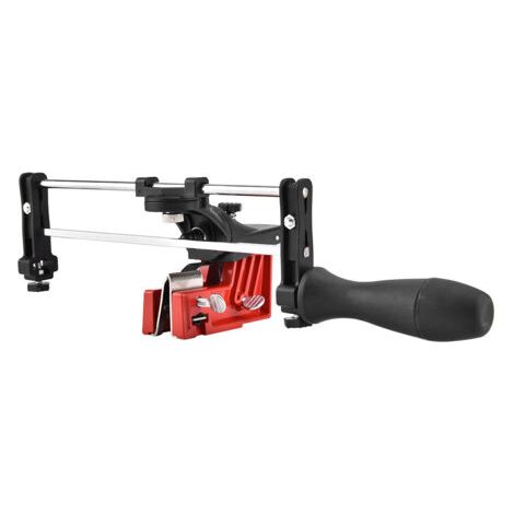 Tool for fine-sharpening chainsaw chains, instructions for manually fine-sharpening the chain