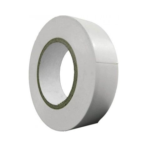 Ruban isolant 10 m. x 19 mm. Usage domestique blanc (1/2)