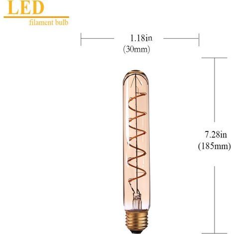 ampoule led 3W jaune chaud 2200K longue lampe flexible E27 220V (1/4)