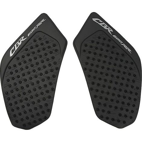 Autocollants noirs en caoutchouc pour réservoir d'essence de moto Honda CBR600RR (2003-2006) (1/5)