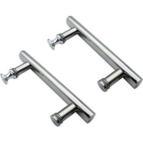 Poignée de porte de douche carrée, lot de 2, pièces de rechange pour poignée de traction (1/5)