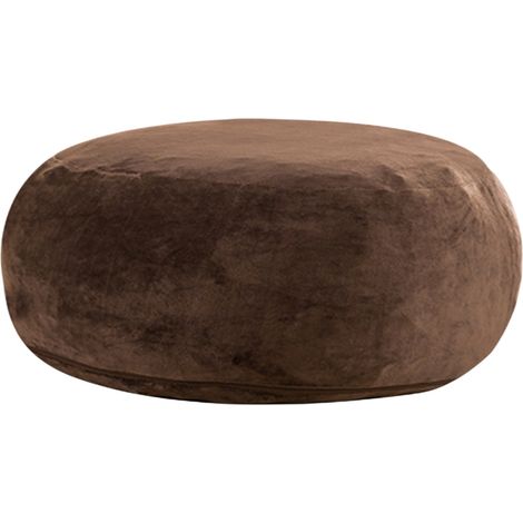 Sillón puff para adultos 150x150x60 cm plegable color café HOMVRA (1/5)